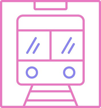 Metro Hattı İki Renk Simgesi