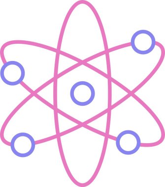 Nükleer Satır İki Renk Simgesi