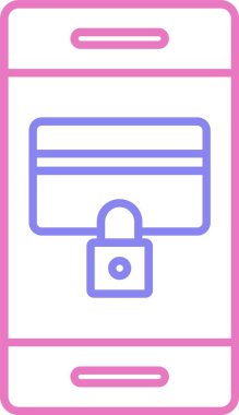 Güvenli Ödeme Satırı İki Renk Simgesi