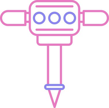 Kaya Çizgisi İki Renk Simgesi