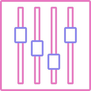 Faders Satırı İki Renk Simgesi