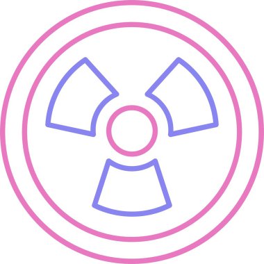 Nükleer Satır İki Renk Simgesi