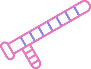 Baton Çizgisi İki Renk Simgesi