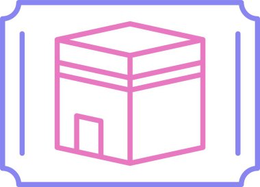 Dekorasyon Satırı İki Renk Simgesi