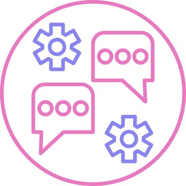 Sohbet Satırı İki Renk Simgesi