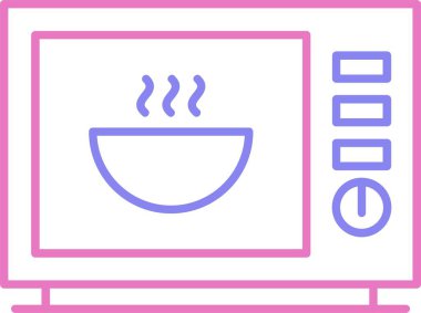 Mikrodalga Hattı İki Renk Simgesi