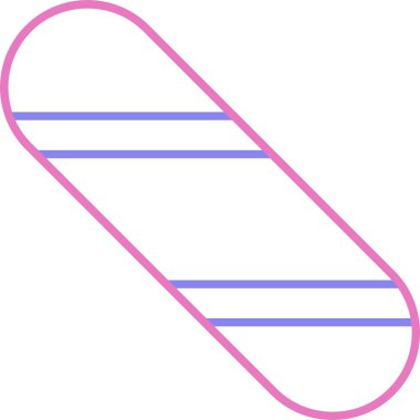 Snowboard Çizgisi İki Renk Simgesi