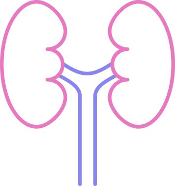 Üroloji Satırı İki Renk Simgesi