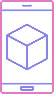 3d Satır İki Renk Simgesi