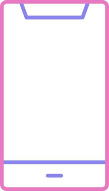 Mobil Satır İki Renk Simgesi