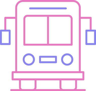 Mekik Çizgisi İki Renk Simgesi