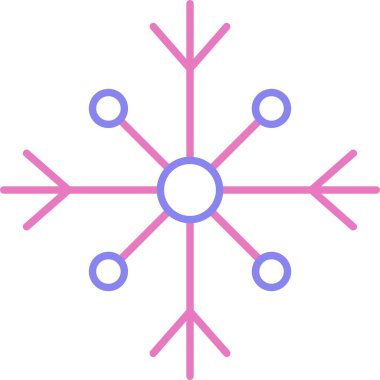 Kar Çizgisi İki Renk Simgesi