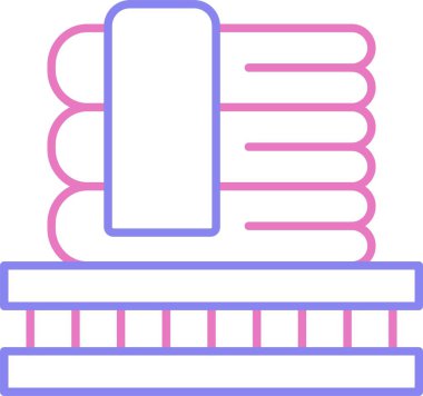 Battaniye Satırı İki Renk Simgesi