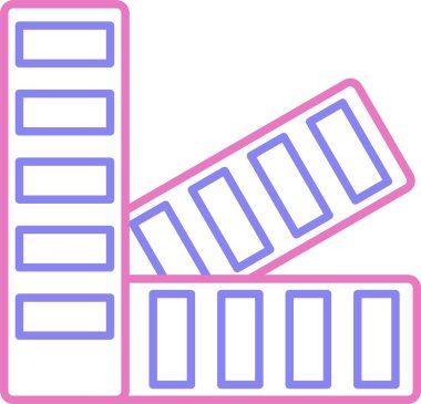 Renk Seçim Satırı İki Renk Simgesi