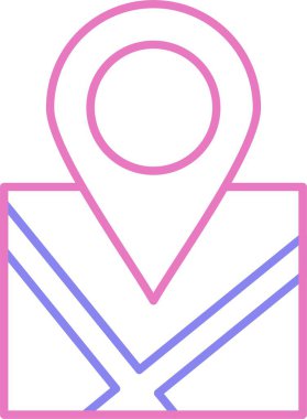 Konum Satırı İki Renk Simgesi