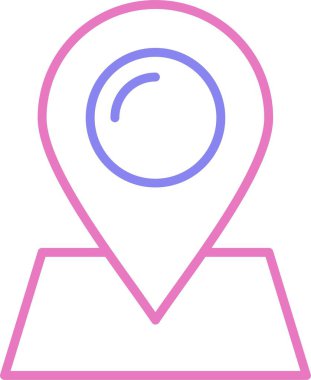 Konum Satırı İki Renk Simgesi