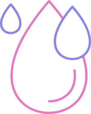 Su bırakma hattı 2 Renk Simgesi