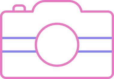 El kamerası Hattı İki Renk Simgesi