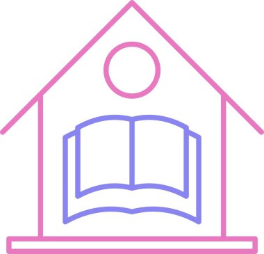 Ev Okulu Satırı 2 Renk Simgesi