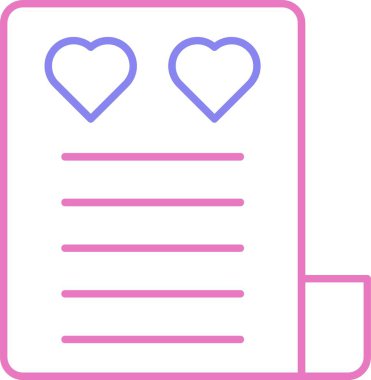 Aşk Harfi İkinci Renk Simgesi