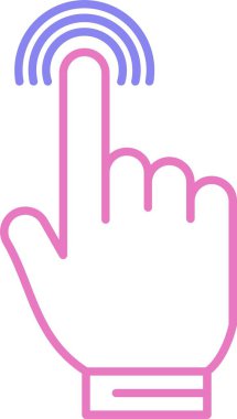 Tap Satırı İki Renk Simgesi