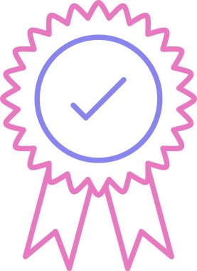 Yüksek Kalite Satır İki Renk Simgesi