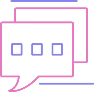 İleti Satırı İki Renk Simgesi