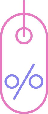 Etiket Satırı İki Renk Simgesi