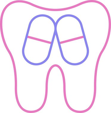Kapsül Satırı İki Renk Simgesi