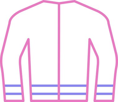 Palto Çizgisi İki Renk Simgesi