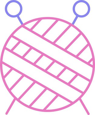 Örgü Satırı İki Renk Simgesi