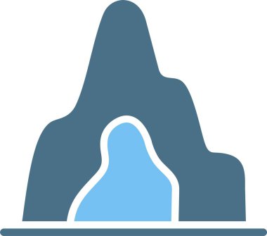 Mağara Kabartması İki Renk Simgesi