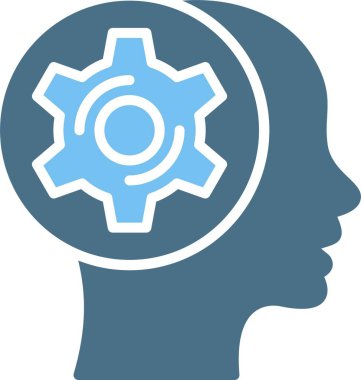 Geliştirme Grafiği İki Renk Simgesi