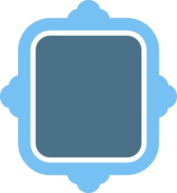 Çerçeve Kabartma İki Renk Simgesi