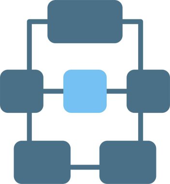 Hiyerarşi Kabartması İki Renk Simgesi