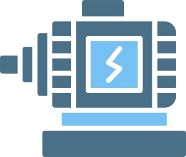 Motor Kabartma İki Renk Simgesi