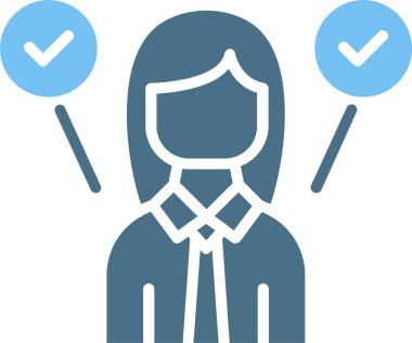 Çoklu Görev Kalıbı İki Renk Simgesi