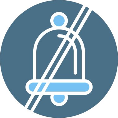 Alarm Kabartması Yok İki Renk Simgesi