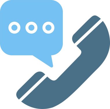 Telefon Çağrısı Glyph İki Renk Simgesi