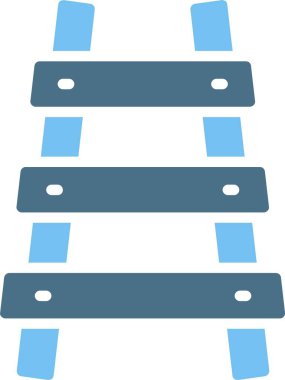 Demiryolu Sembolü İki Renk Simgesi