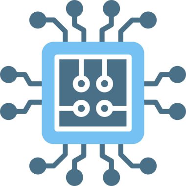 Devre Kabartması İki Renk Simgesi