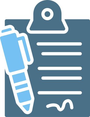 Sözleşme Kabartma İki Renk Simgesi