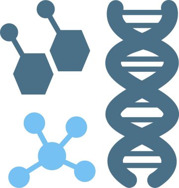 Genetik Kabartma İki Renk Simgesi