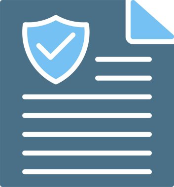 Sigorta Kabartması İki Renk Simgesi