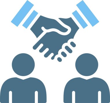 Ortaklık Kabartması İki Renk Simgesi