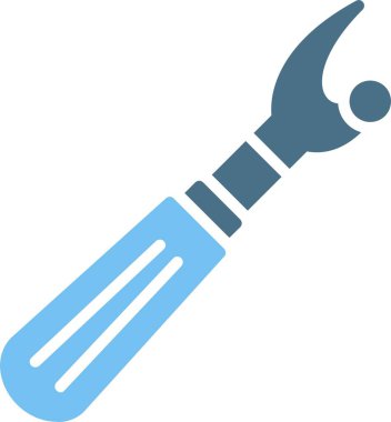 Yırtıcı Kabartma İki Renk Simgesi