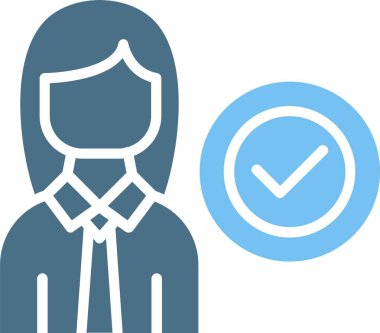 Tatmin Oluşturma İki Renk Simgesi