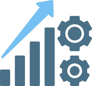 Kariyer Yönetimi Kabartması İki Renk Simgesi
