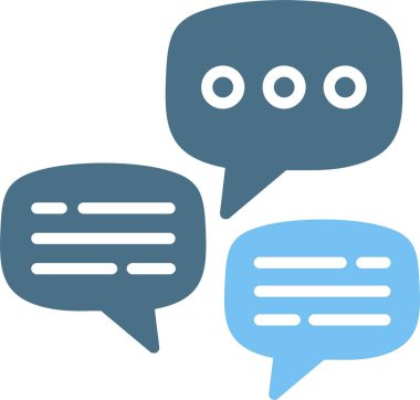 İletişim Kabartması İki Renk Simgesi