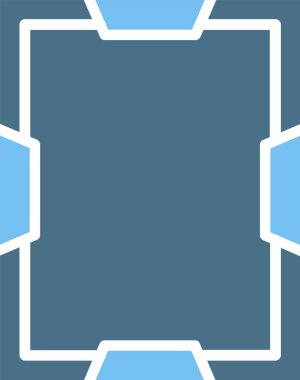 Çerçeve Kabartma İki Renk Simgesi